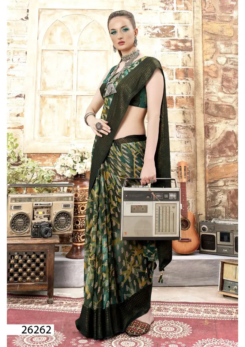Vyanjana Vol 05 By Vallabhi Designer Georgette Sarees Wholesale Shop In Surat